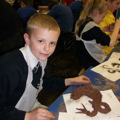 Clay dragon workshop